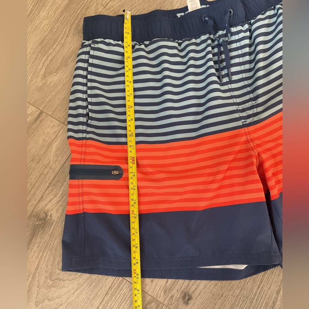 ***Roots Men's Swim Shorts - Blue and Orange Stripes - Picture 8 of 10